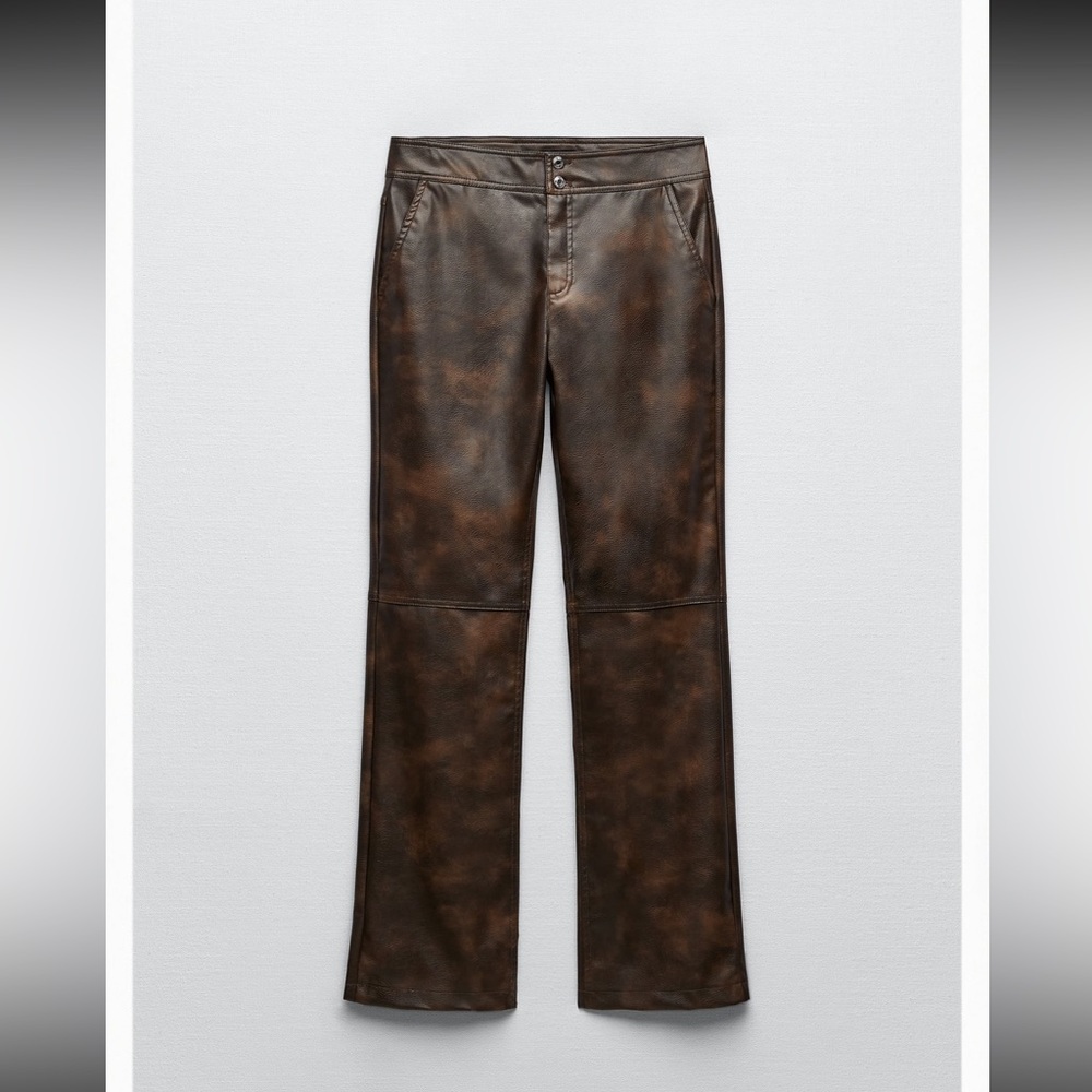 Zara Faux leather pants